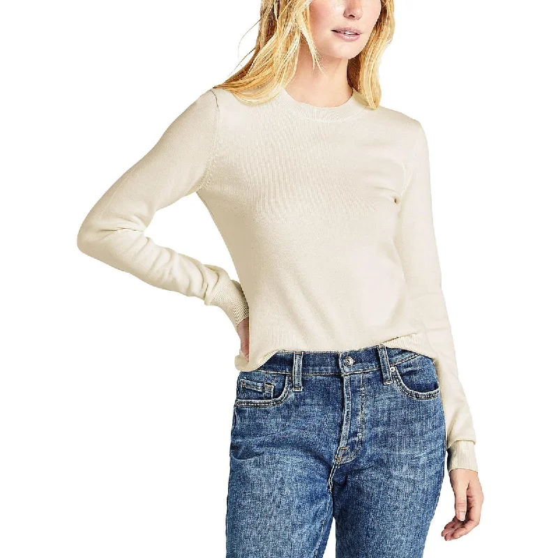 Party Wear James Womens Silk Blend Crewneck Pullover Sweater