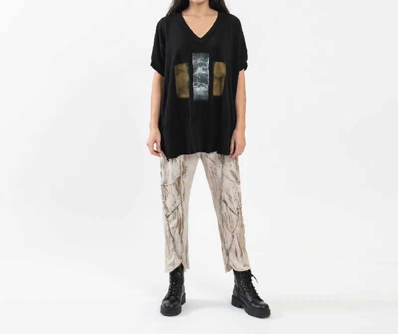 Casual Chic Outfits Bobbi Graphic Sweater In Black