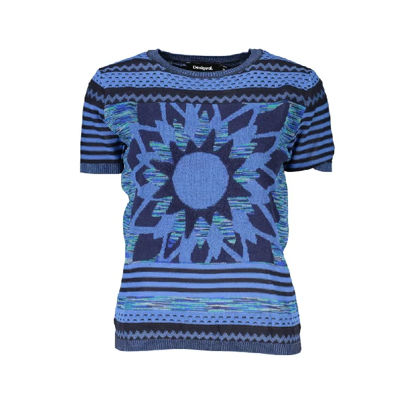 Trendy Layers Desigual Chic Contrast Crew Neck Women's Sweater