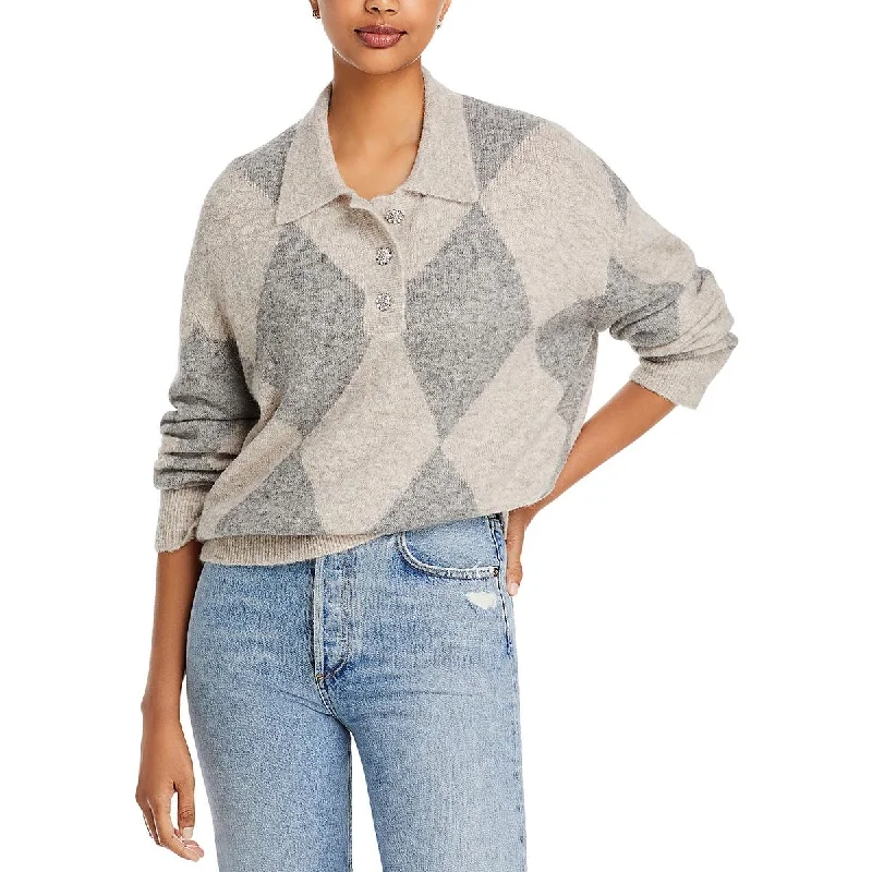 Customized Version Rails Womens Skye Button Front Collar Pullover Sweater