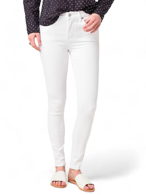 Trendy Comfort Rocket Skinny Jeans In White Sculpt
