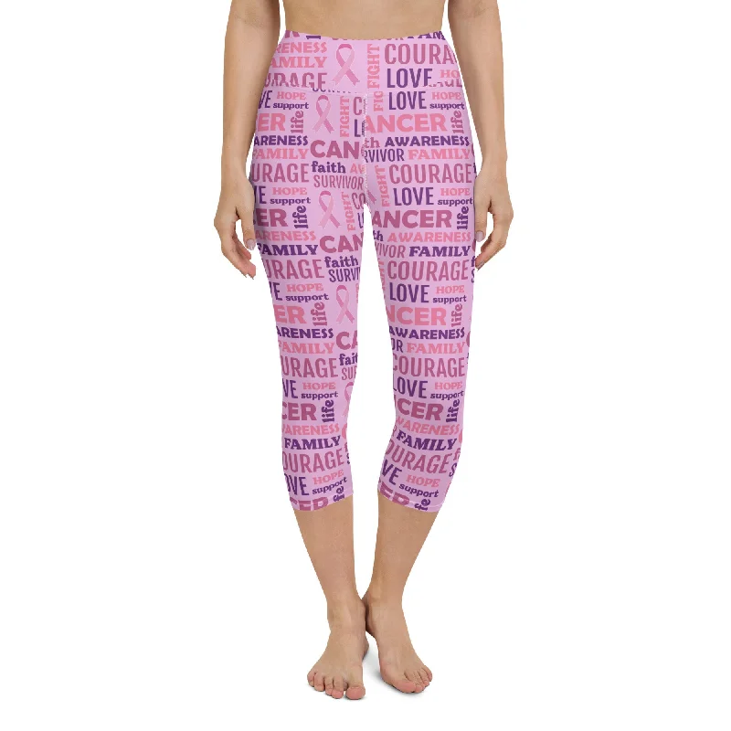 Classic Choice Breast Cancer Awareness Yoga Capris