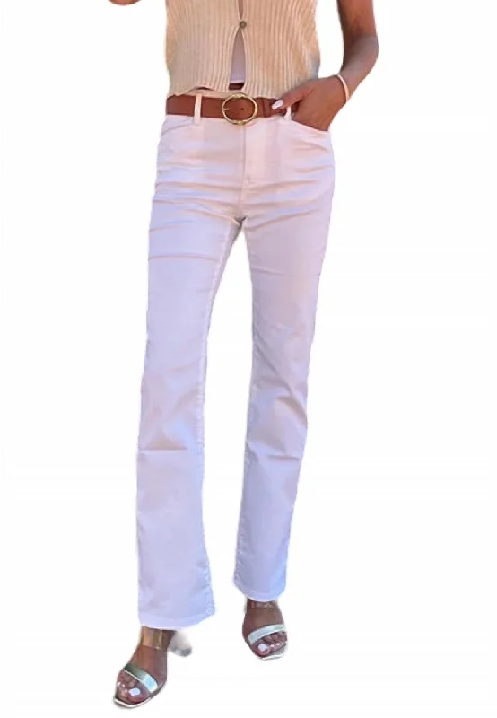 Fashion Must-have Novel Check Pant In White