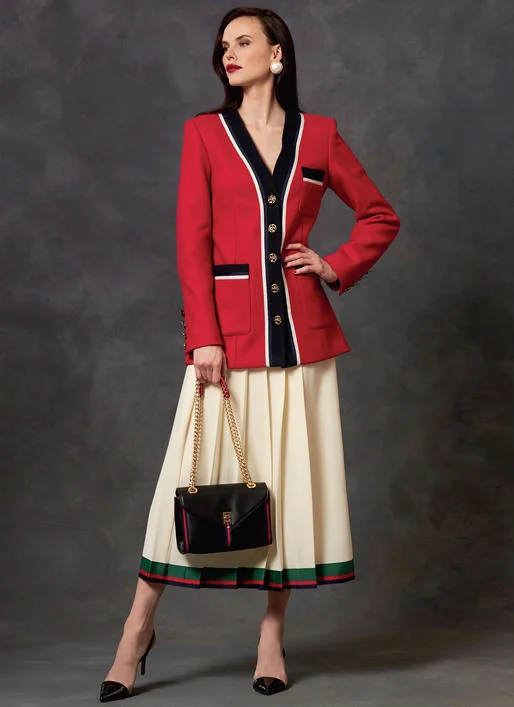 Fresh And Capable Vogue Jacket, Dress and Skirt V1643