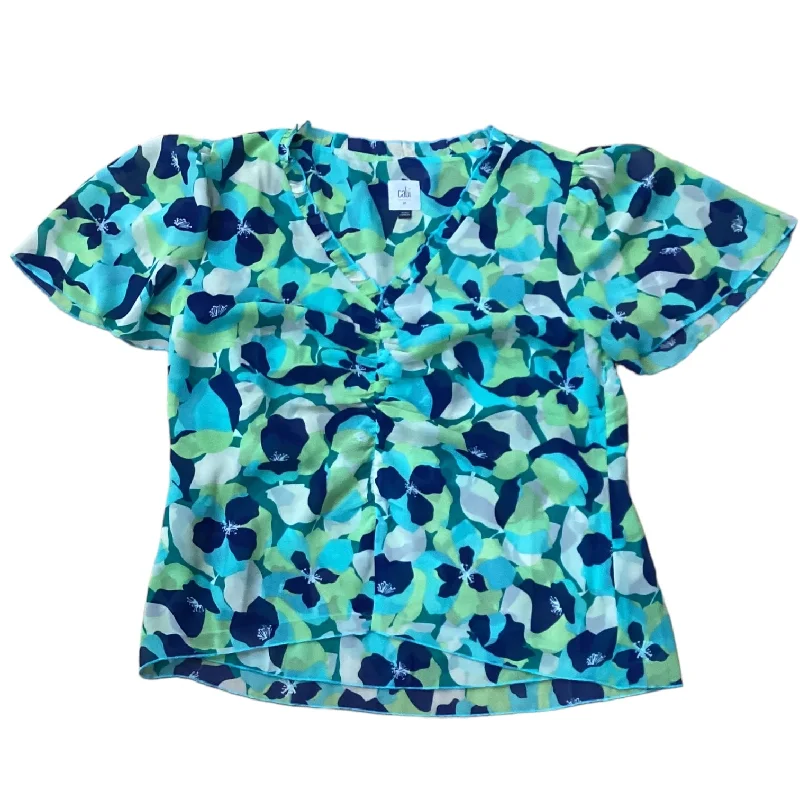 Cool Style Green Top Short Sleeve Designer Cabi, Size M