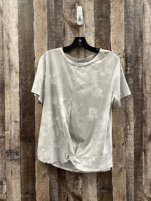 Cozy Look Grey Athletic Top Short Sleeve Tek Gear, Size L