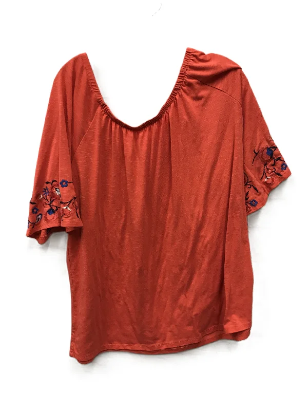 Comfortable And Versatile Top Short Sleeve By Westport  Size: 2x