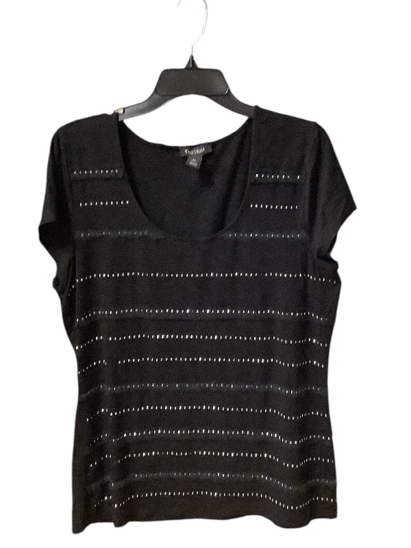 Classic Items Top Short Sleeve By White House Black Market In Black, Size: Xl