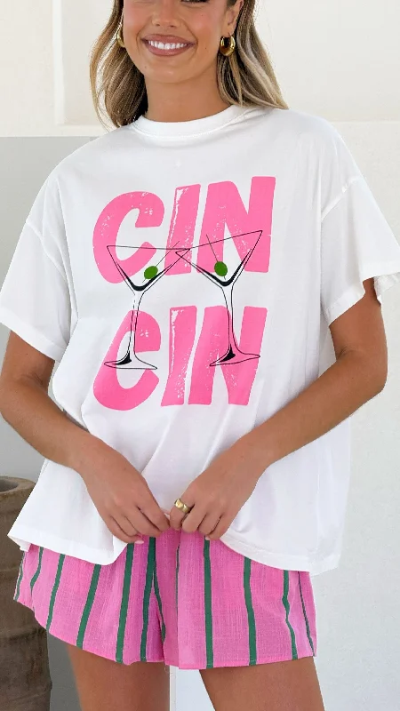 Relaxed Looks Cin Cin Top & Shorts Set - Pink