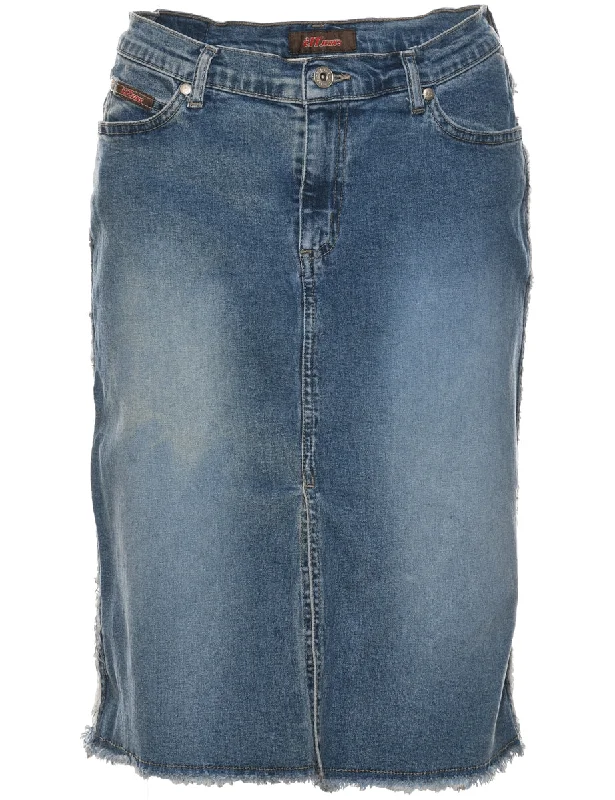 American Style Pencil Shape Y2K Denim Skirt - S