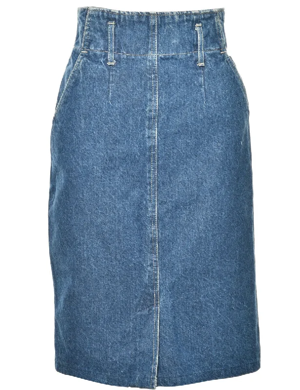 Comfortable Fashion Pencil Shape Denim Skirt - S
