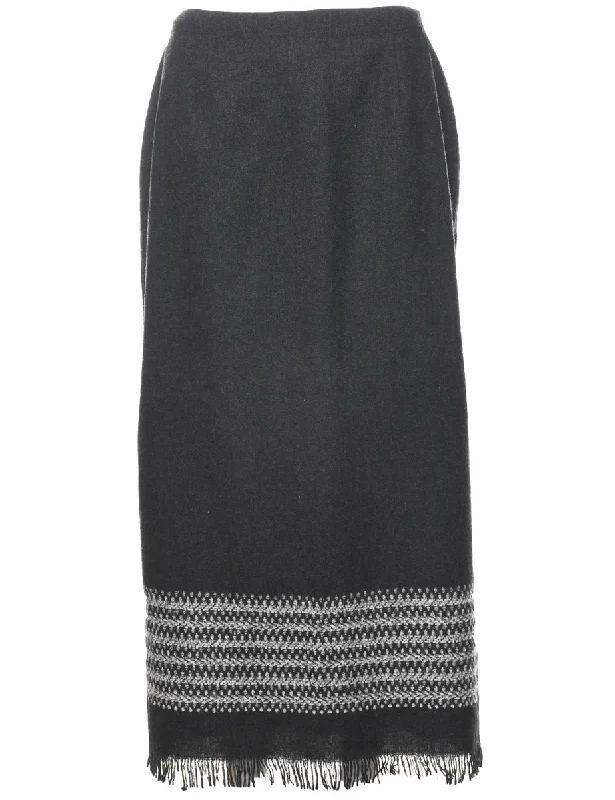 Personalized Wear Pencil Shape Maxi Skirt - L