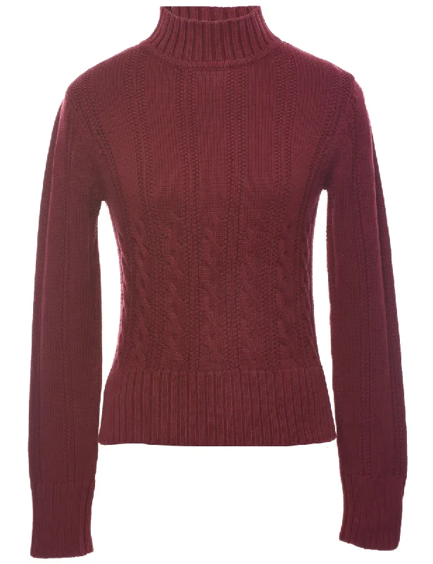 Romantic Temperament Pendleton Cable Knit Jumper - S