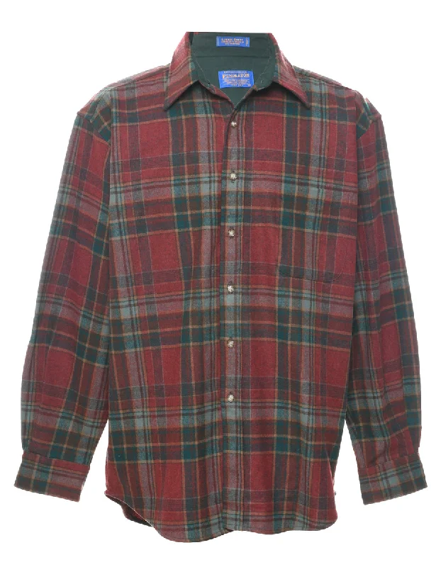 Comfortable Wear Pendleton Checked Shirt - L