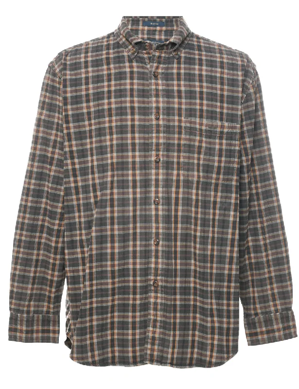 Elegant Series Pendleton Corduroy Checked Shirt - L