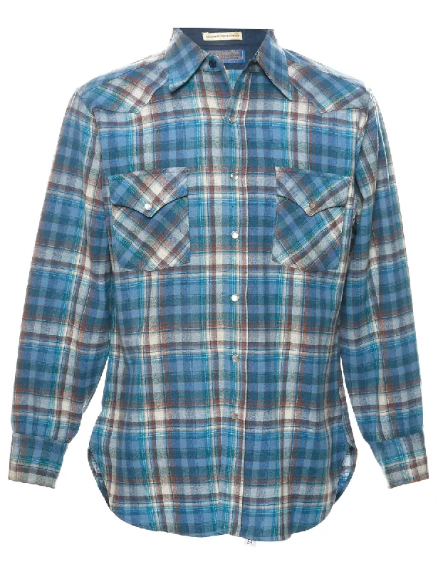 Advanced Design Pendleton Plaid Shirt - M