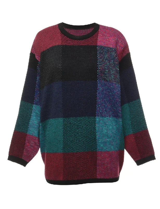 Classic Series Plaid Pattern Jumper - L