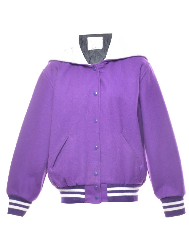 Smart Comfort Wear Purple Classic Team Jacket  - L