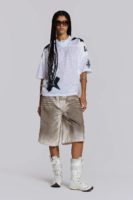 Cool Summer Sand Oil Wash Colossus Jorts